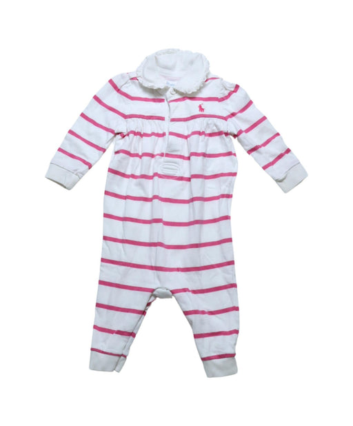 A White Jumpsuits from Ralph Lauren in size 3-6M for girl. (Front View)