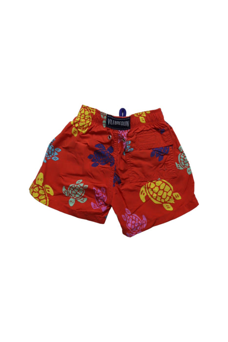 A Red Swim Shorts from Vilebrequin in size 2T for boy. (Back View)