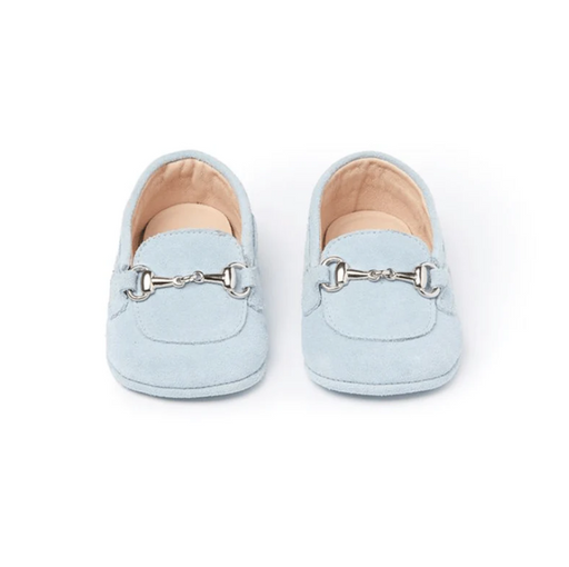 A Blue Loafers & Moccasins from Sonatina in size 12-18M for girl. (Front View)