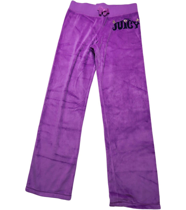 A Purple Sweatpants from Juicy Couture in size 12Y for girl. (Front View)