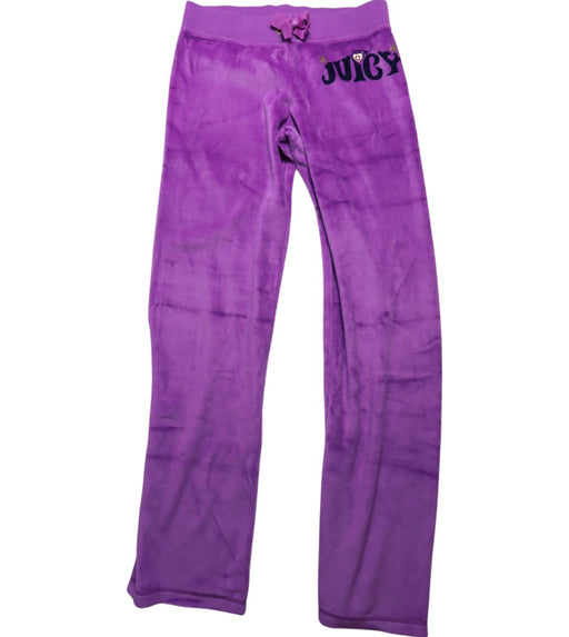 A Purple Sweatpants from Juicy Couture in size 12Y for girl. (Front View)