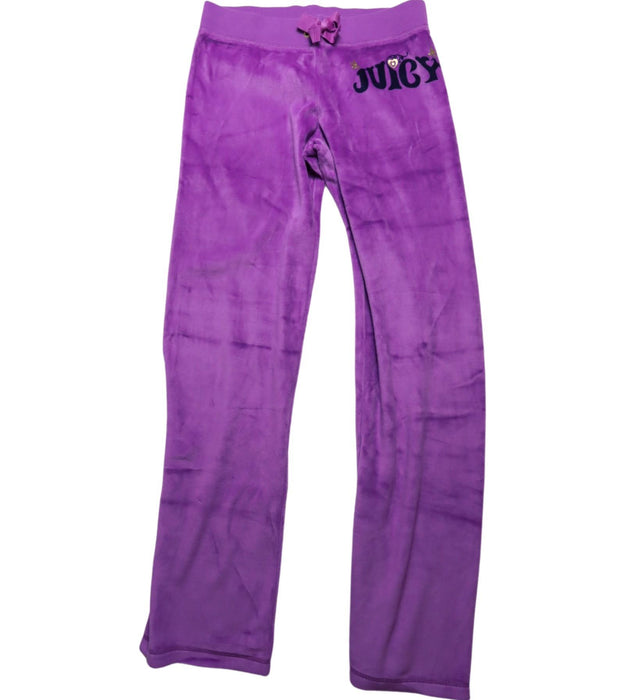 A Purple Sweatpants from Juicy Couture in size 12Y for girl. (Front View)