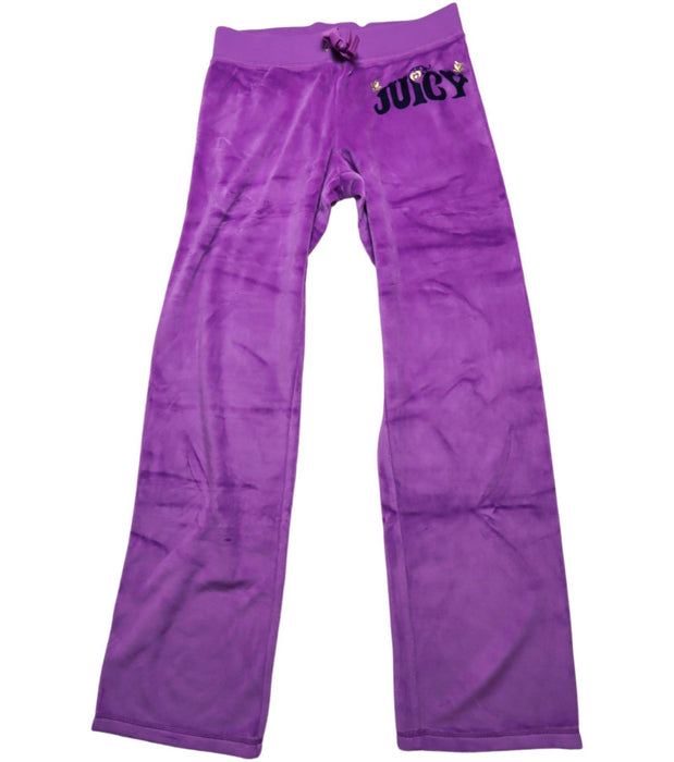 A Purple Sweatpants from Juicy Couture in size 12Y for girl. (Front View)