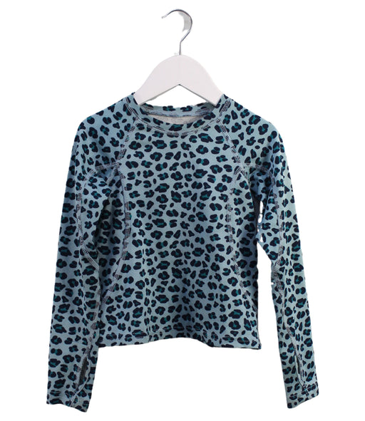 A Blue Rash Guards from Lands' End in size 5T for girl. (Front View)