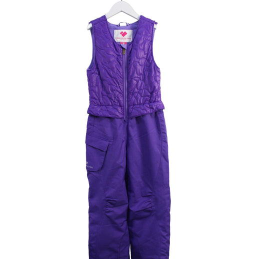 A Purple Ski Pants & Salopettes from Obermeyer in size 7Y for girl. (Front View)