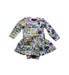 A Multicolour Long Sleeve Dresses from Rock Your Baby in size 3-6M for girl. (Front View)