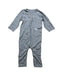 A Grey Long Sleeve Jumpsuits from Merino Kids in size 3-6M for neutral. (Front View)