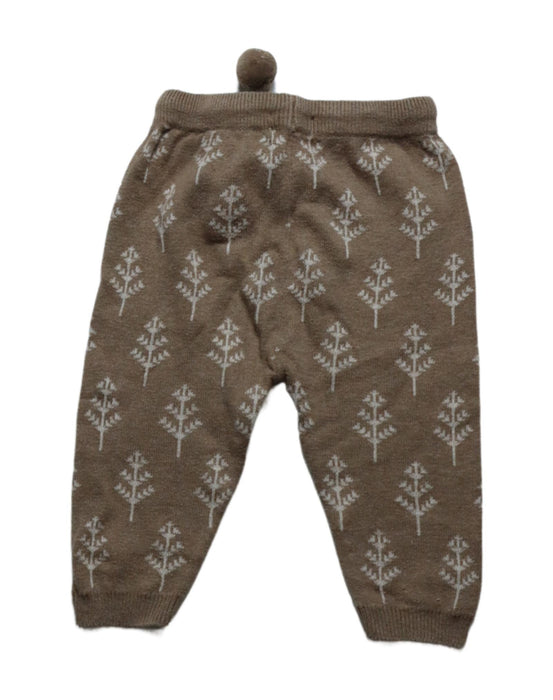 A Brown Sweatpants from Purebaby in size 3-6M for girl. (Back View)