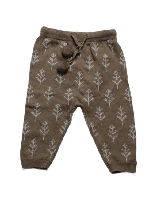 A Brown Sweatpants from Purebaby in size 3-6M for girl. (Front View)