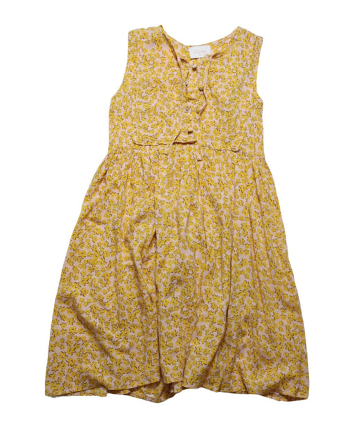 A Pink Sleeveless Dresses from Auguste in size 5T for girl. (Front View)