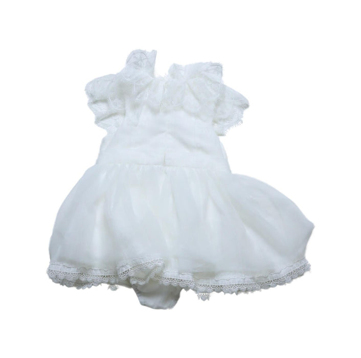 A White Short Sleeve Dresses from Nicholas & Bears in size 6-12M for girl. (Back View)