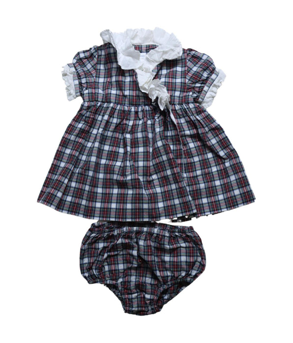 A Red Dress Sets from Ralph Lauren in size 6-12M for girl. (Front View)