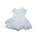 A White Short Sleeve Dresses from Nicholas & Bears in size 6-12M for girl. (Front View)