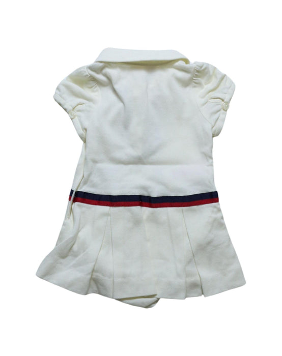 A Ivory Short Sleeve Dresses from Nicholas & Bears in size 6-12M for girl. (Back View)