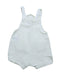 A White Sleeveless Rompers from Seed in size 3-6M for neutral. (Back View)