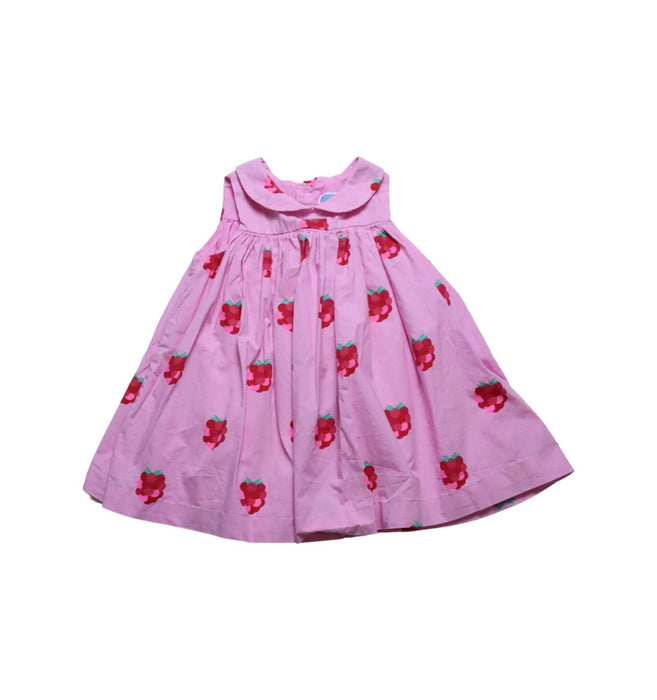 A Pink Sleeveless Dresses from Jacadi in size 3-6M for girl. (Front View)