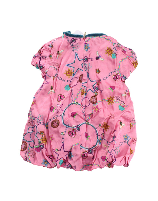 A Pink Short Sleeve Dresses from Roberto Cavalli in size 3-6M for girl. (Back View)