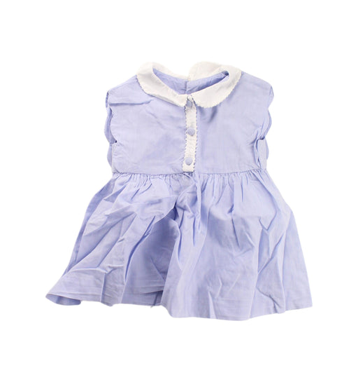 A Purple Sleeveless Dresses from Jacadi in size 3-6M for girl. (Front View)