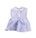 A Purple Sleeveless Dresses from Jacadi in size 3-6M for girl. (Front View)