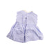 A Purple Sleeveless Dresses from Jacadi in size 3-6M for girl. (Back View)