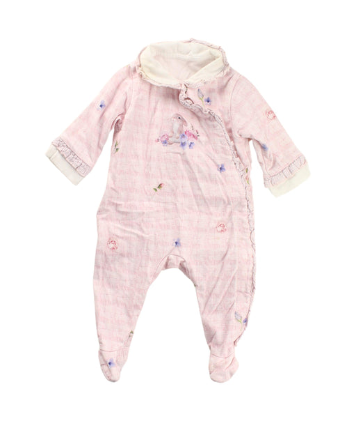 A Pink Onesies from Lapin House in size 0-3M for girl. (Front View)