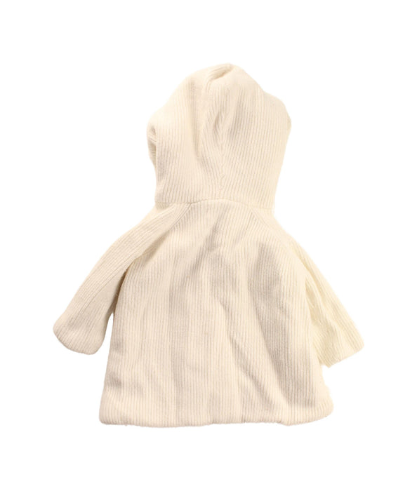 A White Cardigans from Seed in size 6-12M for girl. (Back View)