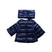 A Navy Puffer/Quilted Jackets from Nicholas & Bears in size 2T for girl. (Front View)