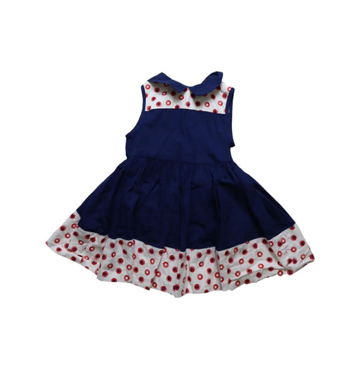 A Navy Sleeveless Dresses from Tommy Hilfiger in size 6-12M for girl. (Front View)