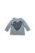 A Grey Long Sleeve Tops from Crewcuts in size 2T for girl. (Front View)