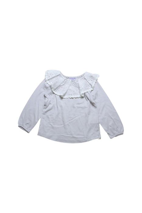 A Grey Long Sleeve Tops from Anna Sui in size 2T for girl. (Front View)