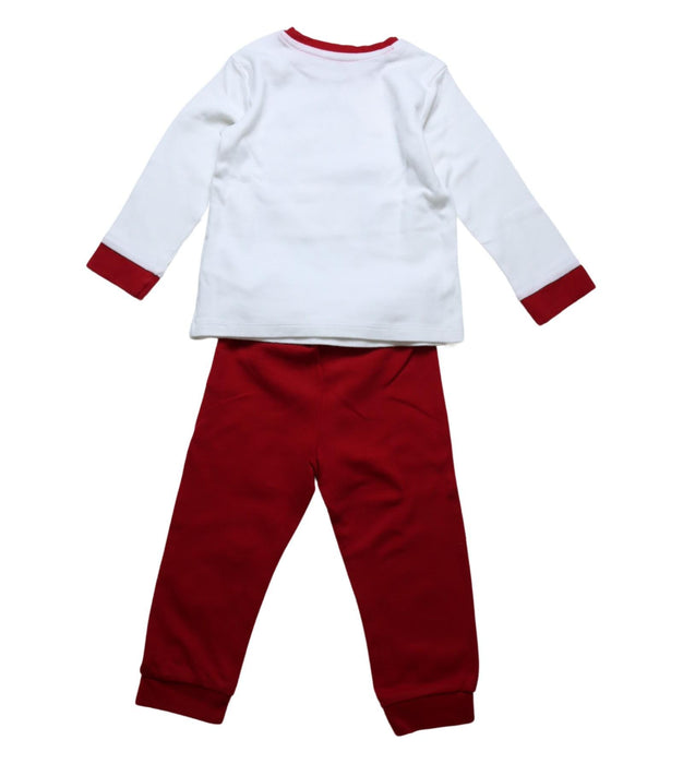 A Red Pyjama Sets from Chicco in size 2T for girl. (Back View)