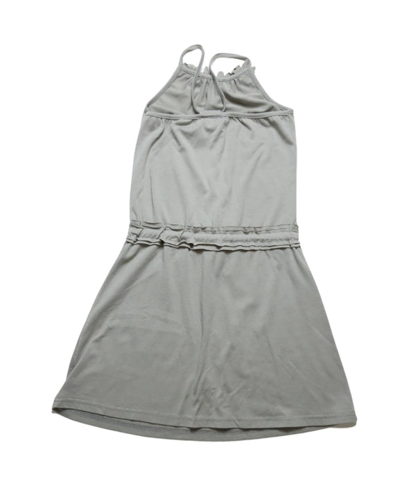 A Grey Sleeveless Dresses from Little Mercerie in size 10Y for girl. (Back View)