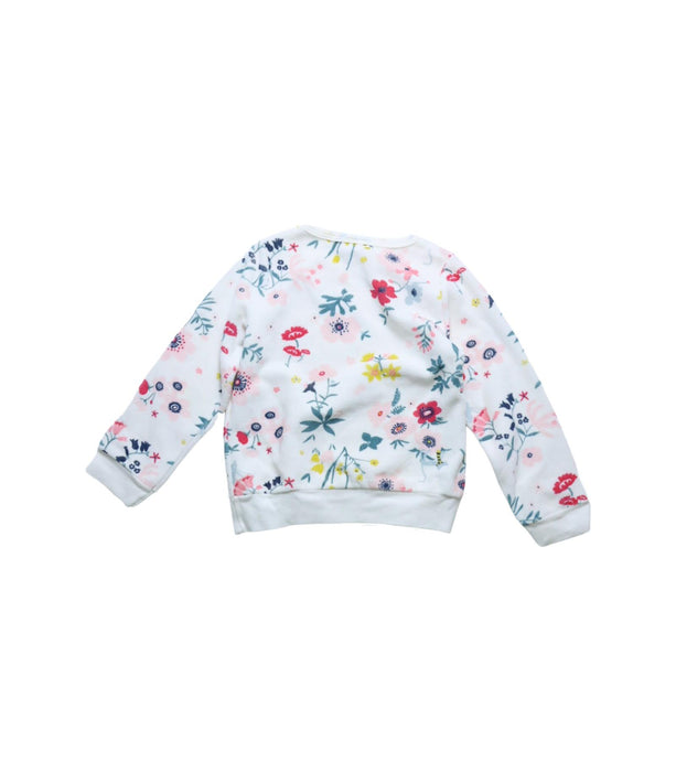 A White Separates from Petit Bateau in size 4T for girl. (Back View)