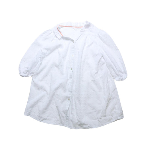 A White Long Sleeve Dresses from Excuse My French in size 8Y for girl. (Front View)