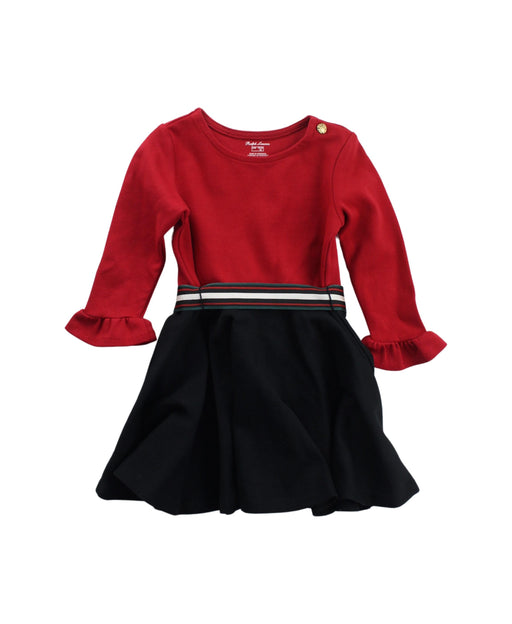 A Black Long Sleeve Dresses from Ralph Lauren in size 2T for girl. (Front View)