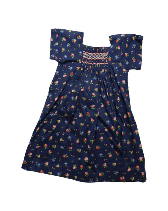 A Navy Short Sleeve Dresses from Bonpoint in size 3T for girl. (Front View)