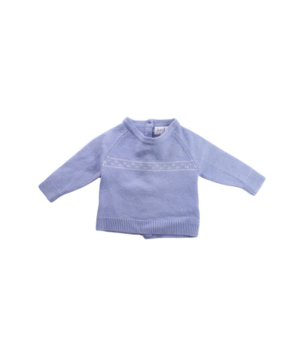 A Purple Knit Sweaters from Rachel Riley in size 12-18M for girl. (Front View)