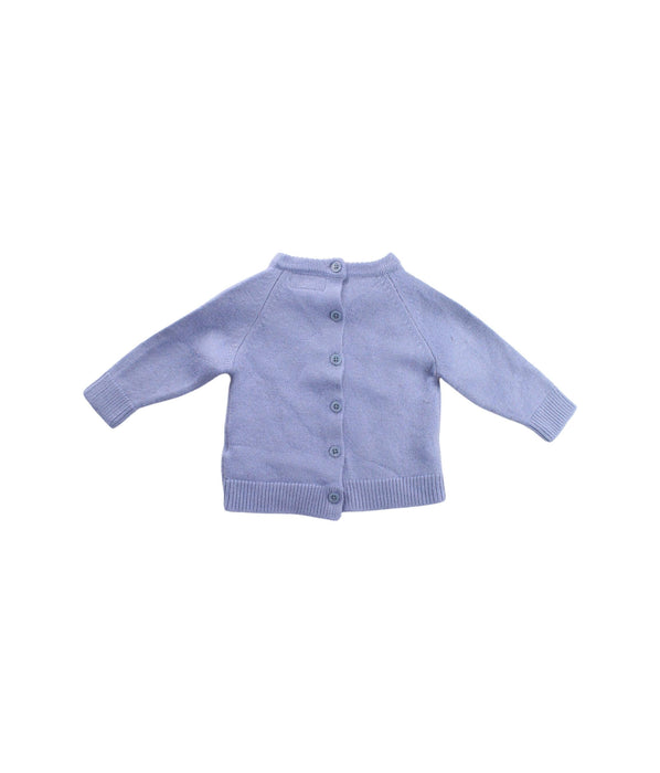 A Purple Knit Sweaters from Rachel Riley in size 12-18M for girl. (Back View)