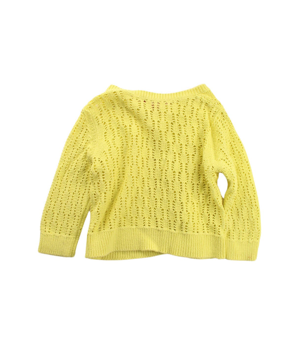 A Yellow Cardigans from Bonpoint in size 3T for girl. (Back View)