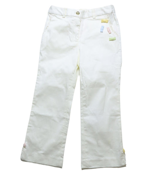A White Casual Pants from Nicholas & Bears in size 4T for girl. (Front View)