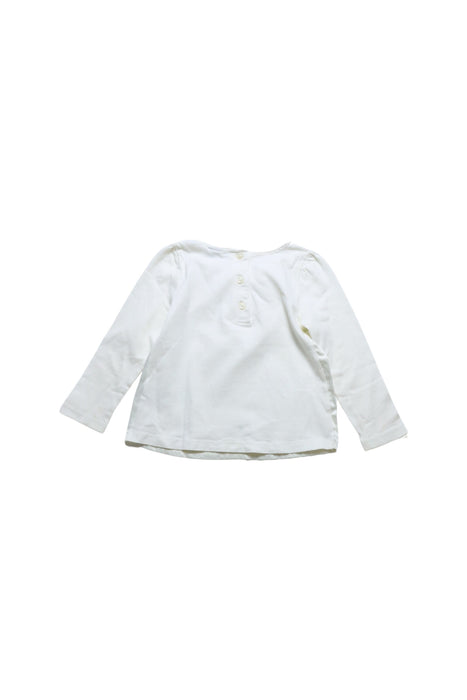 A White Long Sleeve Tops from Janie & Jack in size 2T for girl. (Back View)