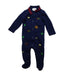 A Navy Onesies from Gucci in size 6-12M for boy. (Front View)