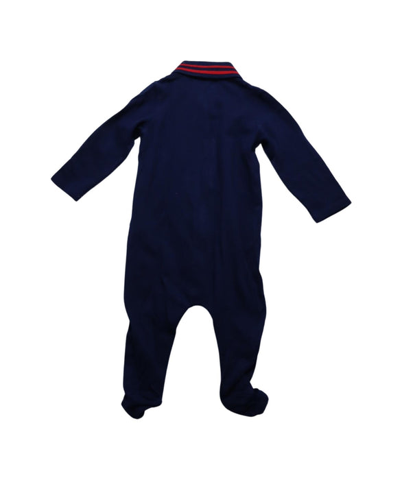 A Navy Onesies from Gucci in size 6-12M for boy. (Back View)