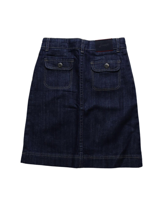 A Navy Short Skirts from Jacadi in size 6T for girl. (Back View)