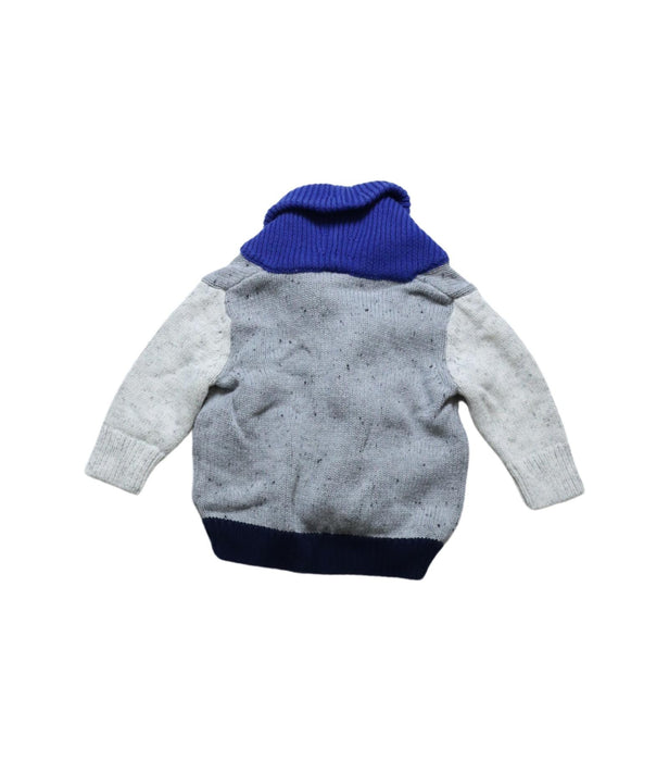 A Grey Lightweight Jackets from Seed in size 0-3M for girl. (Back View)