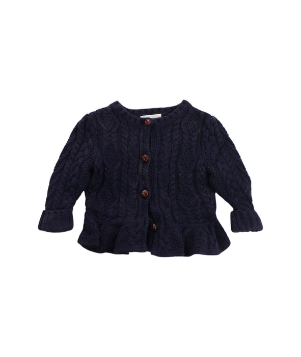 A Purple Cardigans from Ralph Lauren in size 3-6M for girl. (Front View)