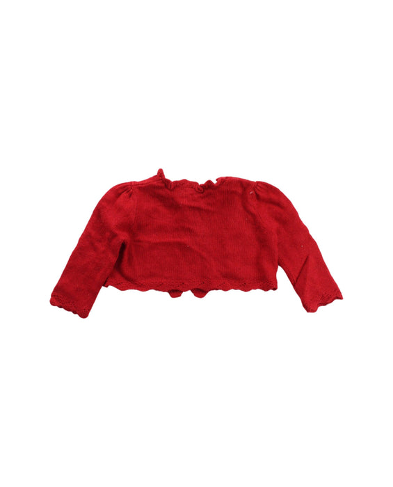 A Red Cardigans from Ralph Lauren in size 6-12M for girl. (Back View)