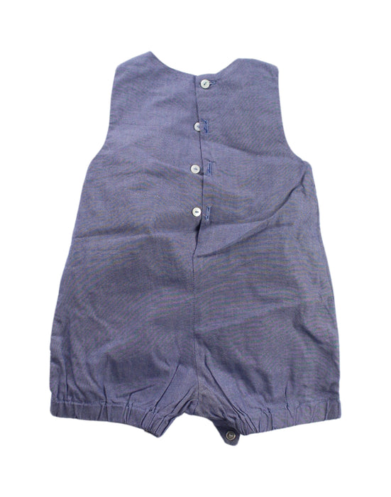 A Purple Rompers from Jacadi in size 3-6M for girl. (Back View)