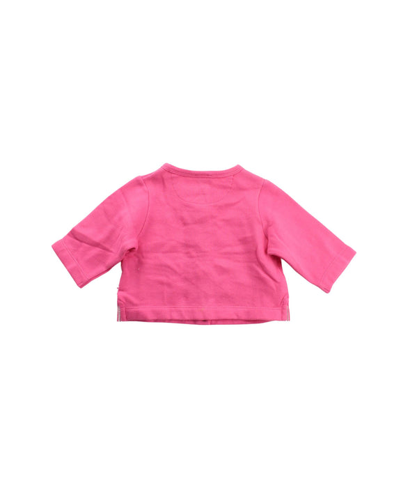 A Pink Cardigans from Jacadi in size 3-6M for girl. (Back View)