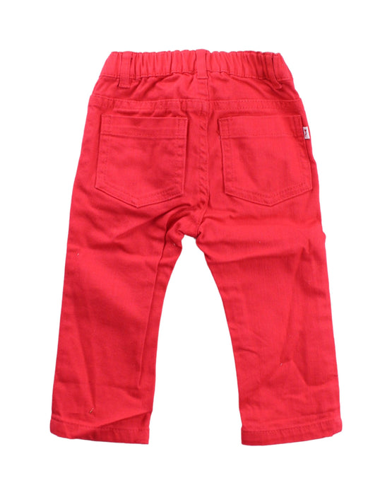 A Red Casual Pants from Jacadi in size 6-12M for girl. (Back View)